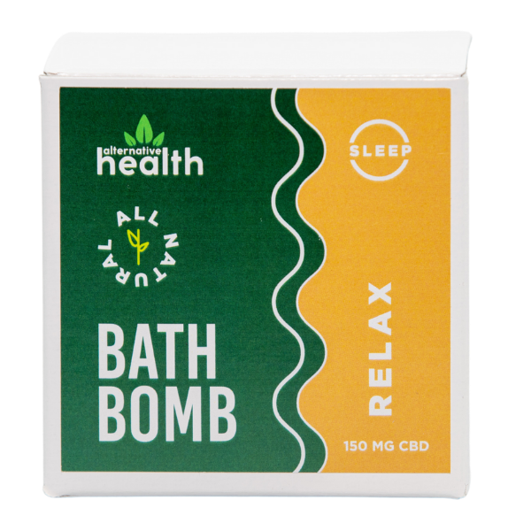 Front View of Alternative Health Recover Bath Bomb (Pain) 150mg