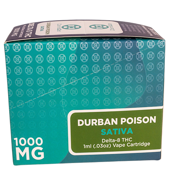 CannaAid Delta 8 Vape Cartridge Durban Poison SATIVA(1ML)