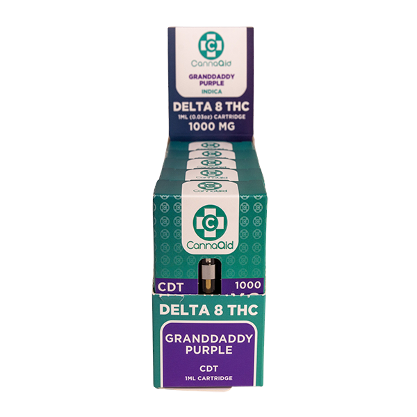 CannaAid Delta 8 Vape Cartridge Granddaddy Purple(1ml)