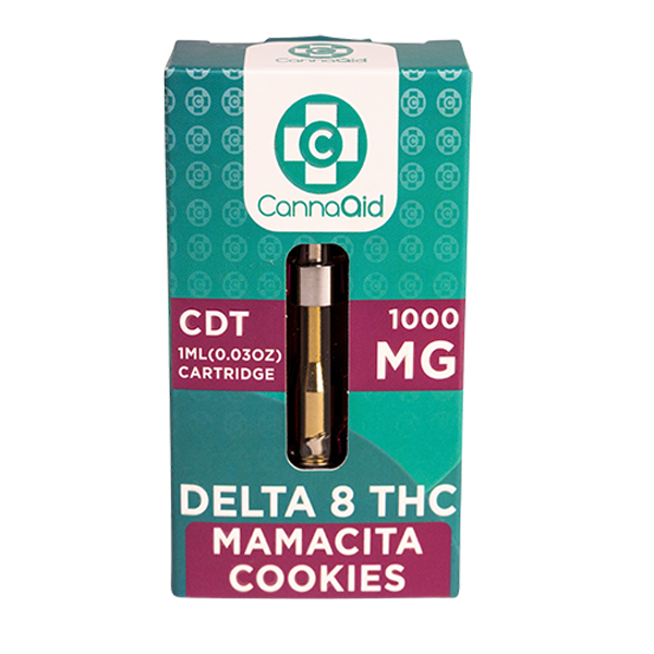 Cannaaid Delta 8 THC Mamacita Cookies 1000ML(1MG)cartridges