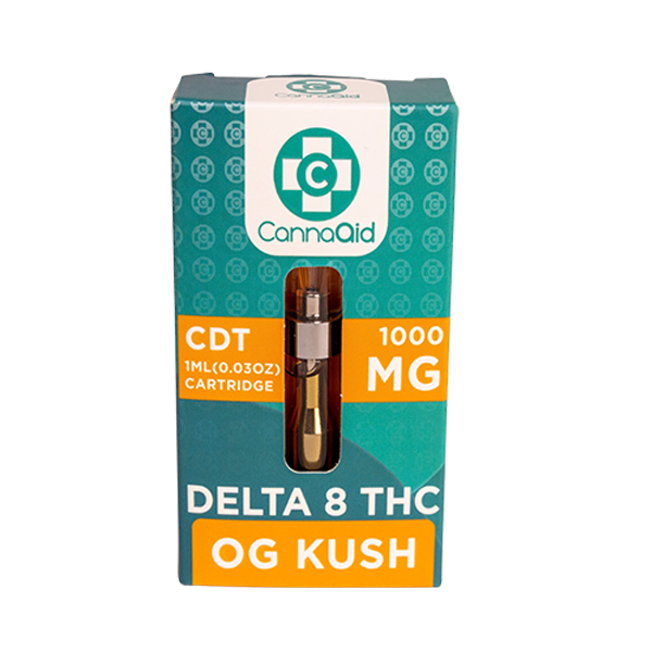 CannaAid Delta 8 THC + CDT OG Kush Vape Cart 1 ml