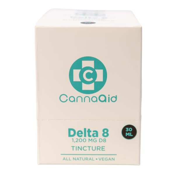CannaAid Delta 8 Tincture DisplayBox 1200 mg