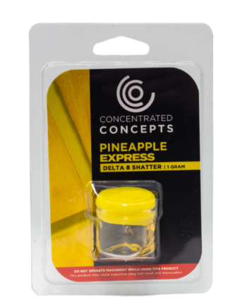 Concentrated Concepts Delta 8 Shatter Pine Apple Express 1GM