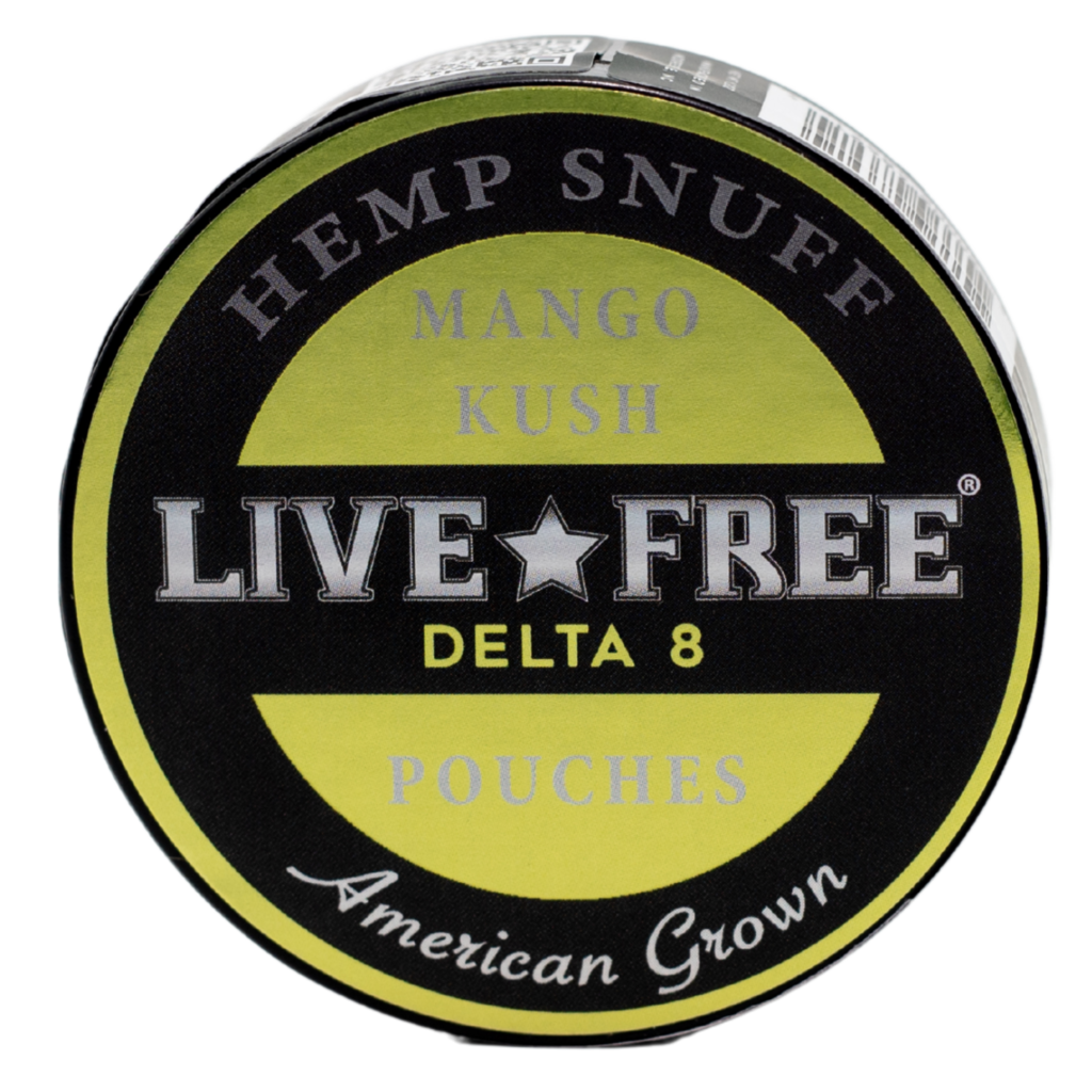 Live-free Delta 8 Mango Kush Hemp Snuff