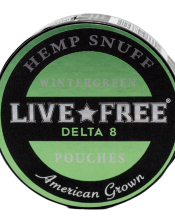 Live Free Hemp Snuff Wintergreen Delta 8 Pouches