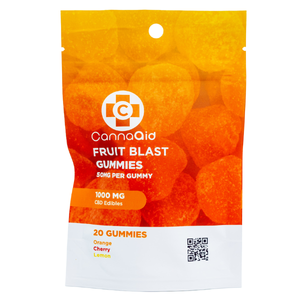 CannaAid Fruit Blast CBD Gummie 1000mg