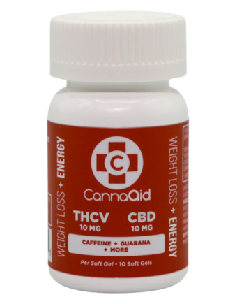 CannaAid Weight Loss + Energy THCV+CBD Soft gels 10