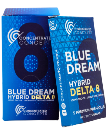 Concentrated Concepts Delta 8 infused Pre Rolls Blue Dream 100MG