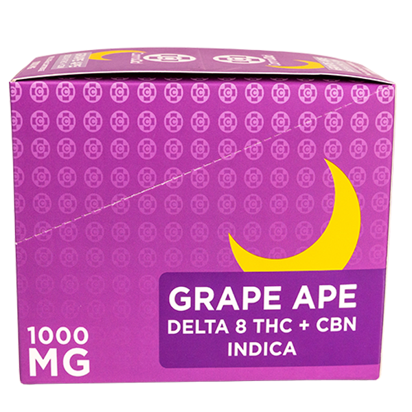 CannaAid CBN + Delta 8 Grape Ape Vape Cartridge (1 ML) INDICA