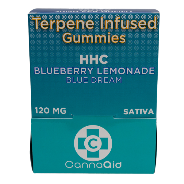 CannaAid HHC Terpene Infused Gummies Blueberry Lemonade 120 mg