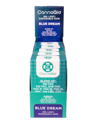 CannaAid Blue Dream Mega Blend D8+D9+D10+THCP+THCB+THCH+HHC+H4-CBD+CDT Disposable Vape Pen 2ML