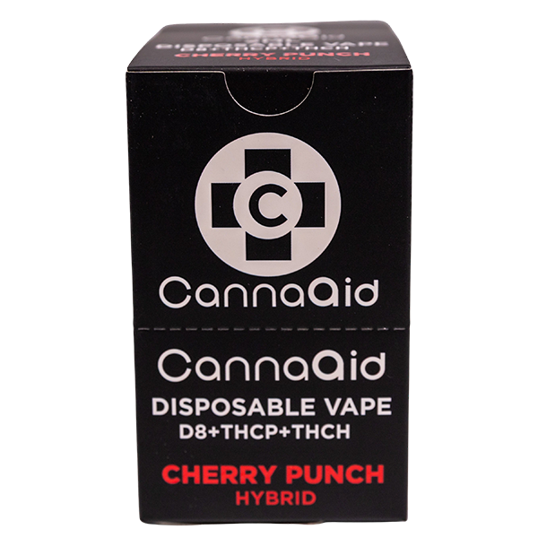 CannaAid Black Label Cherry Punch D8+THCP+THCH Disposable Vape Pen Hybrid View 1