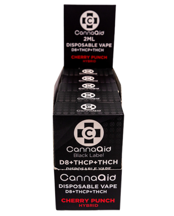 CannaAid Black Label Cherry Punch D8+THCP+THCH Disposable Vape Pen Hybrid Bulk