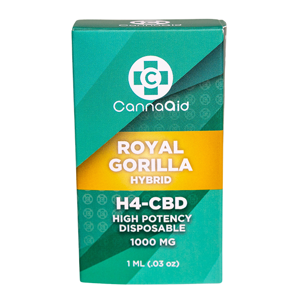 CannaAid H4-CBD Disposable Royal Gorilla Hybrid 1 ML